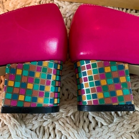 Roxy Pink Block Heel Women's Shoes - Picture 2 of 12